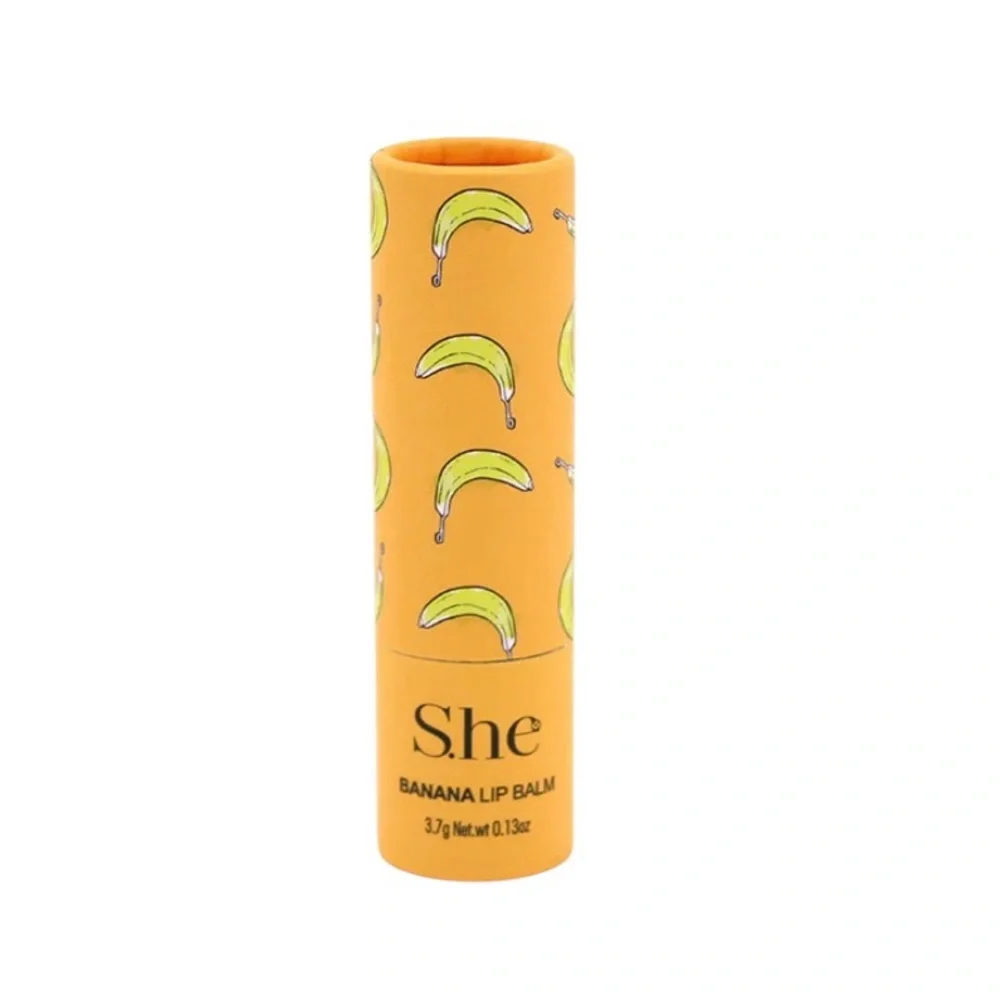 S.he Makeup Banana Moisturizing Buttery Vitamin E Infused Non-Greasy Lip Balm